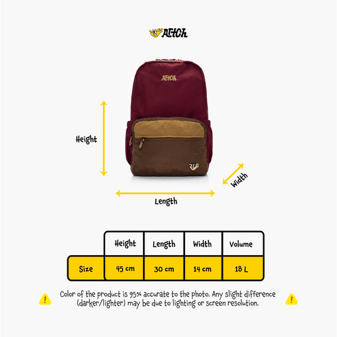 BACKPACK KROWD - BURGUNDY