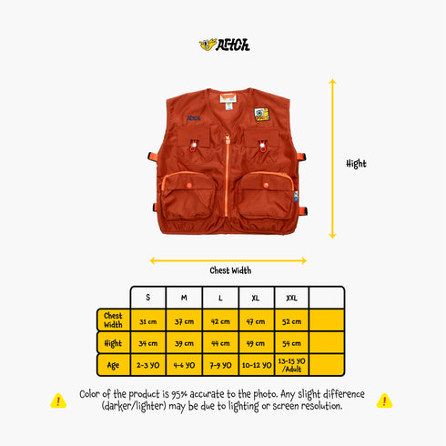 VEST - LAFFY KIDS DUSTY ORANGE