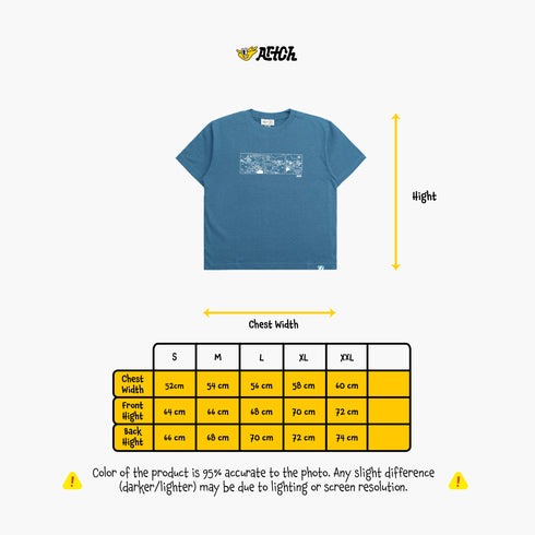 T-SHIRT - OCIMA - MINERAL BLUE