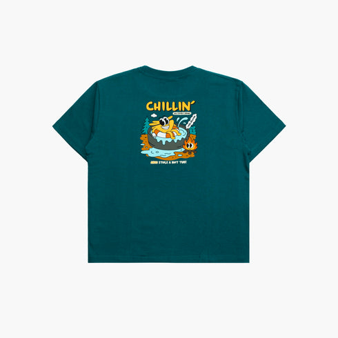 T-SHIRT - SECRET SPRING - ATLANTIC BLUE