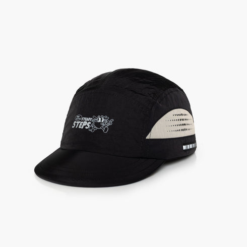CAPS AND HAT - STEADY - BLACK - RUNNING CAPS