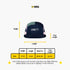 CAPS AND HATS - STEADY - NAVY - RUNNING CAPS