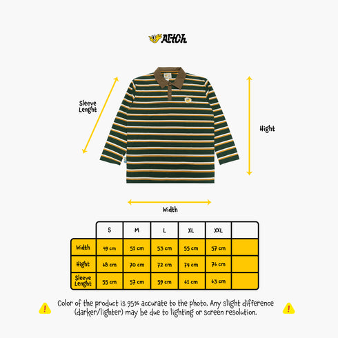 LONG SLEEVE - STRIP RAIL - GREEN