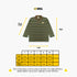LONG SLEEVE - STRIP RAIL - GREEN