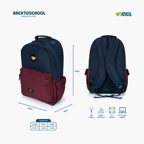 BACK TO SCHOOL - NAVY MAROON