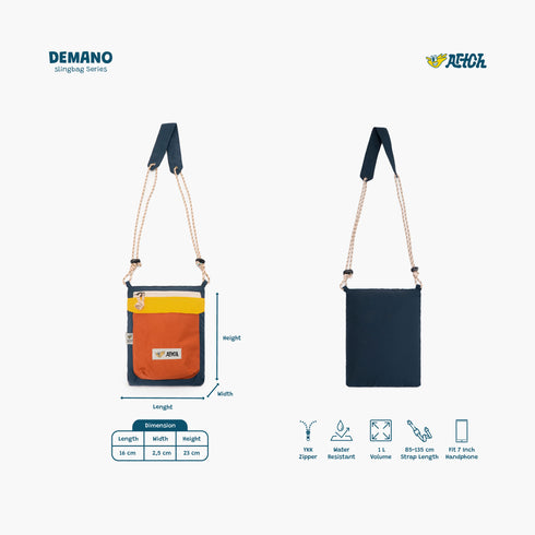 DEMANO - NAVY ORANGE