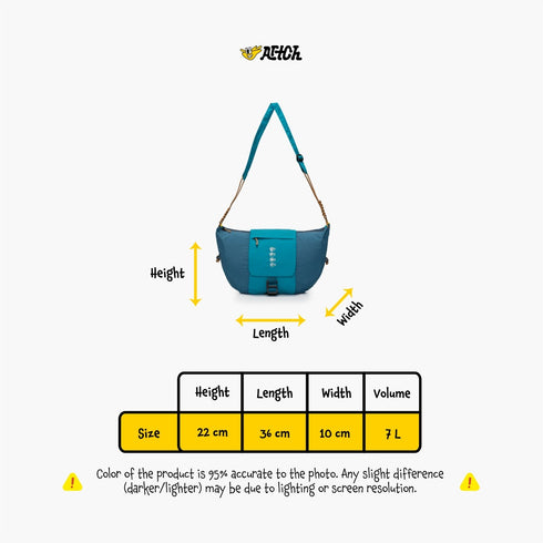 Fluffer Petrol - Sling Bag