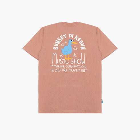 Artch x Sunset Di Kebun - Groovy Duck Peach - Kaos T-shirt
