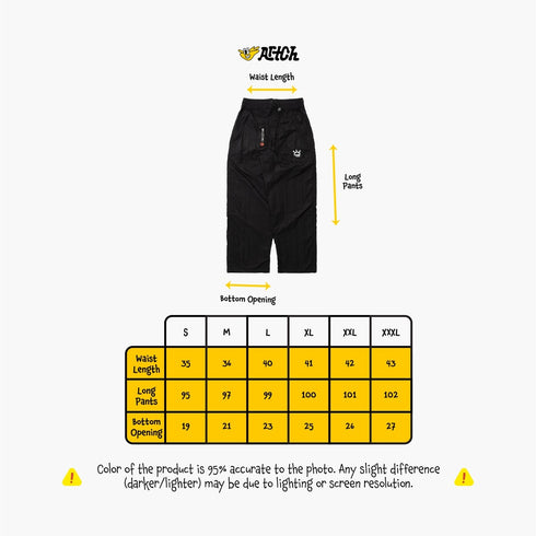 Artch x Sunset Di Kebun - Elevate Hitam - Cargo Pants