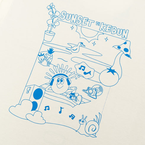 Artch x Sunset Di Kebun - Blue Horizon Vanilla Ice - Kaos T-shirt