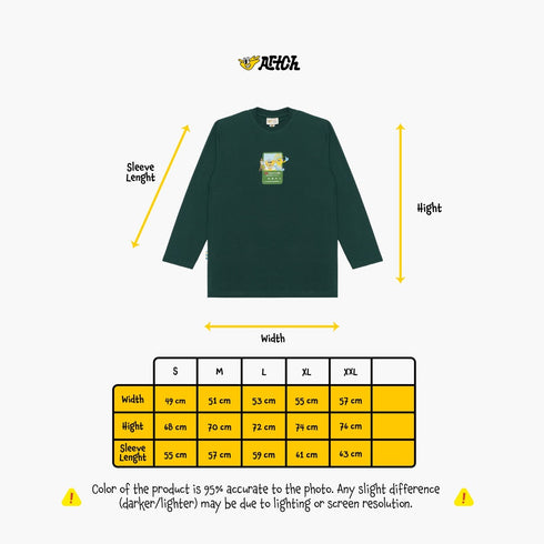 Artch x Sunset Di Kebun - Evening Playback Green - Kaos T-shirt
