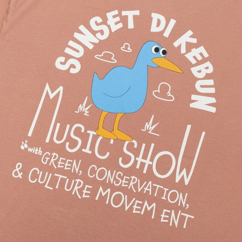 Artch x Sunset Di Kebun - Groovy Duck Peach - Kaos T-shirt