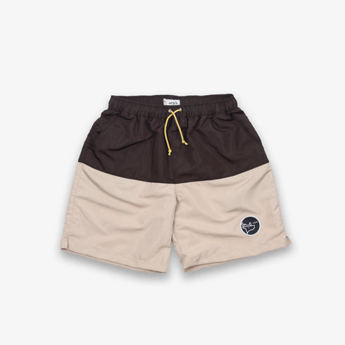 TROUSER - MIX CREAM BROWN