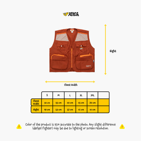 VEST - CORETO DUSTY ORANGE