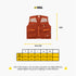 VEST - CORETO DUSTY ORANGE
