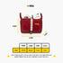 SLING BAG KOVE - BURGUNDY