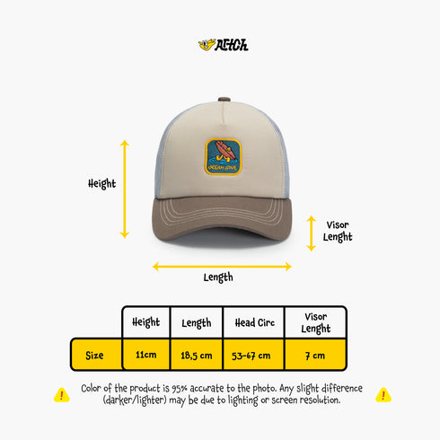 CAPS AND HAT - OCEAN SOUL GREY