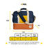 PUKORO - NAVY ORANGE