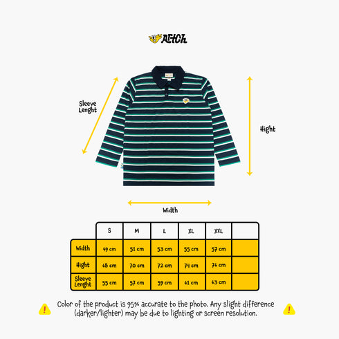 LONG SLEEVE - STRIP RAIL - NAVY