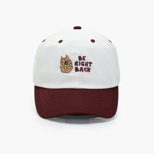 CAPS AND HATS - BE RIGHT BACK WHITE MAROON
