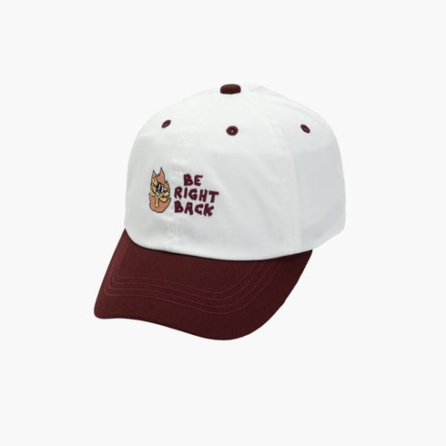 CAPS AND HATS - BE RIGHT BACK WHITE MAROON