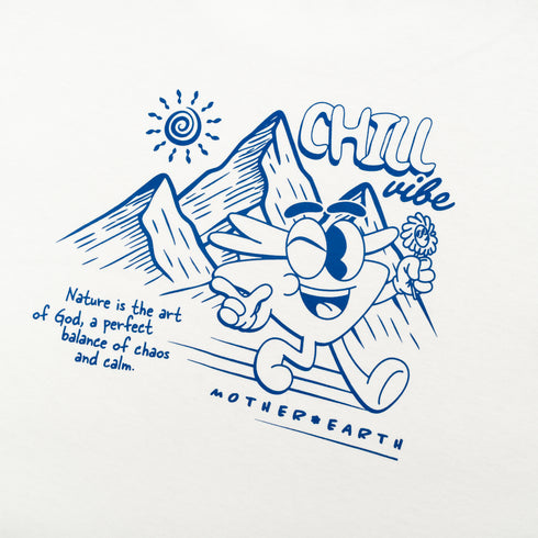 T-SHIRT - CHILLVIBE - BROKEN WHITE