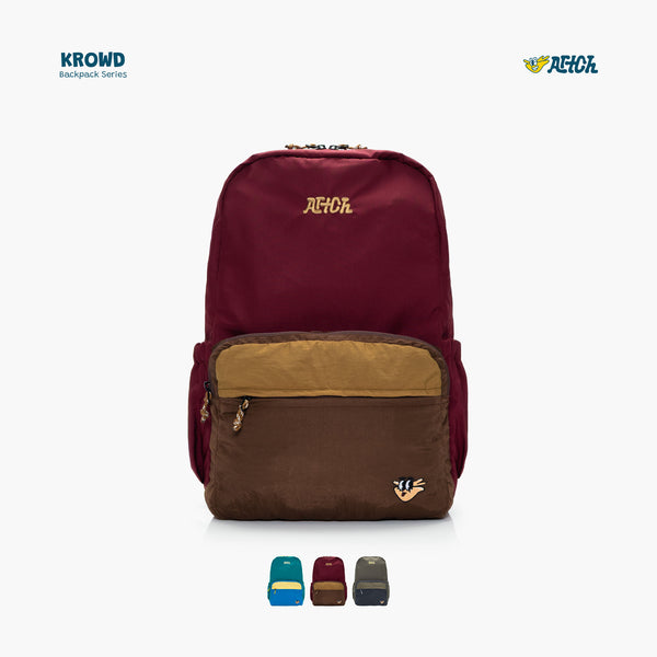 BACKPACK KROWD - BURGUNDY