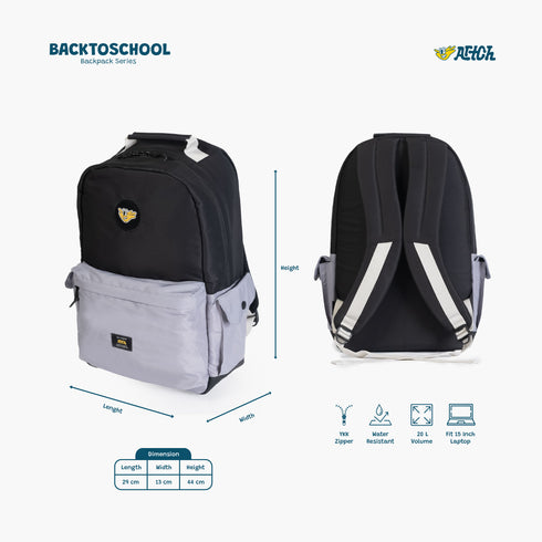 BACK TO SCHOOL - BLACK GREY