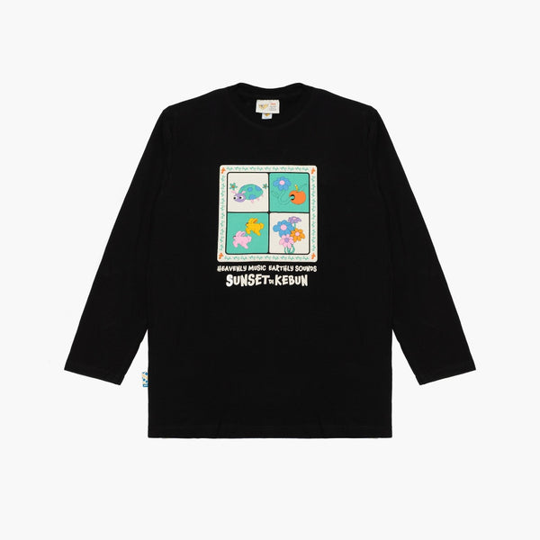 Artch x Sunset Di Kebun - Botanic Anthem Black - Kaos T-shirt