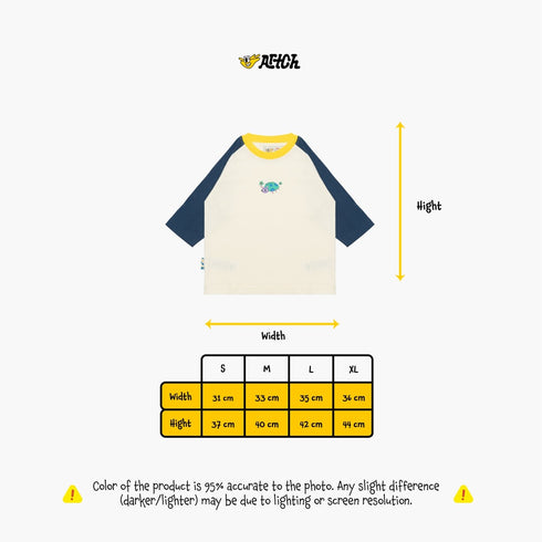 Artch x Sunset Di Kebun - Little Beetle Broken White - Kaos T-shirt Kids